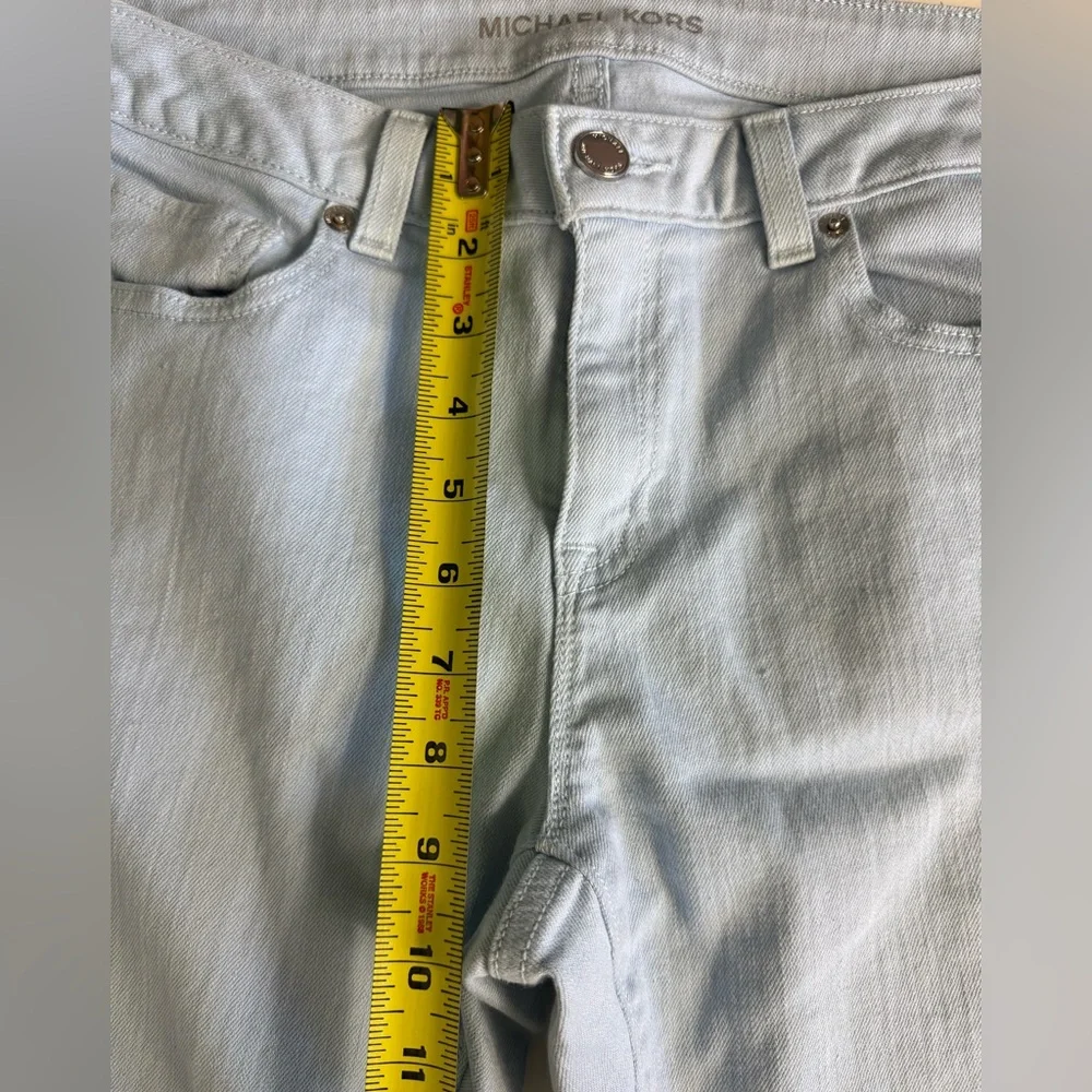 Michael‎ Kors Light Blue Skinny Jeans Womens Size 6 Mid Rise Stretch Denim